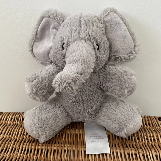 COSTCO LITTLE MIRACLES All Grey Elephant 11" Soft Plush Toy £24.99