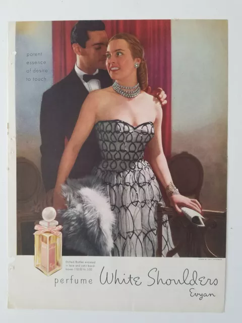 1948 vintage Avon Mist sheer petal smooth face powder vintage cosmetic ad