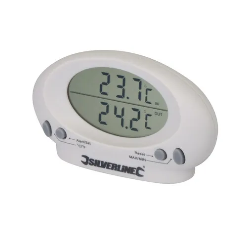 Silverline Indoor Outdoor Air & Water Thermometer -50 to 70°C 675133