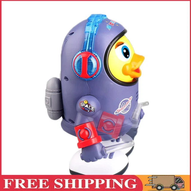 Electric Noisy Duck Toys Movable with Music Light for Children Birthday Gift