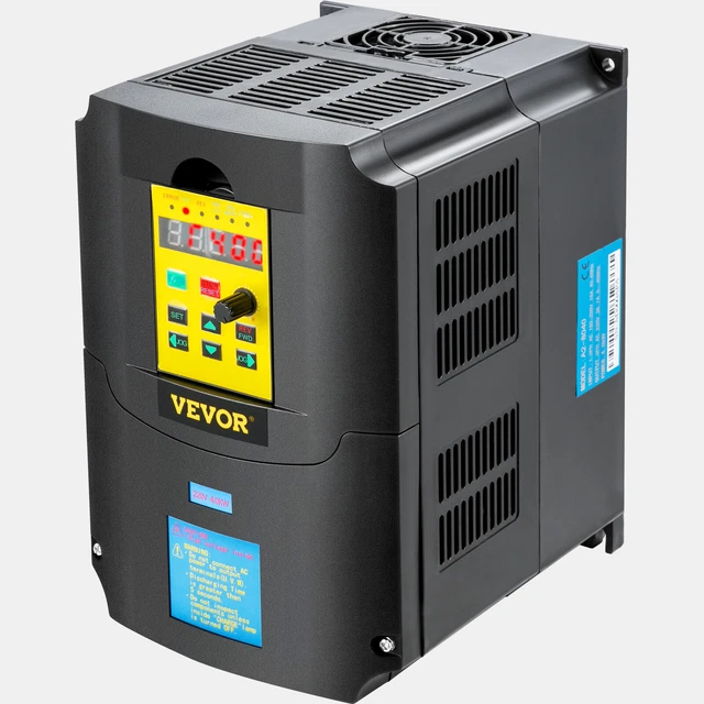 VEVOR 5HP 4KW 220V VFD Variable Frequency Drive Inverter VSD single to ...
