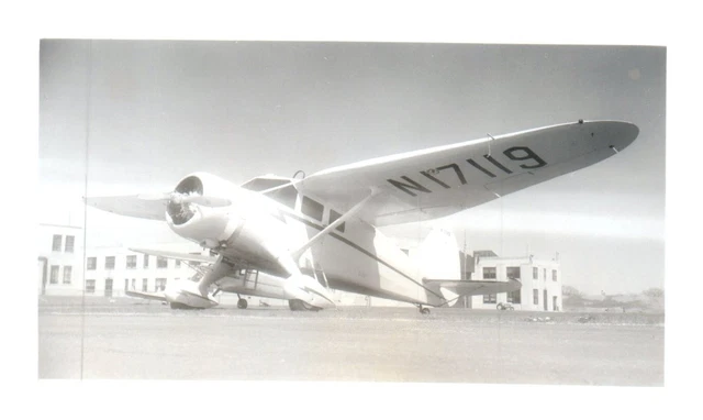 Stinson Reliant Gull Wing Airplane Aircraft Vintage Photograph 5x3.5" N17119