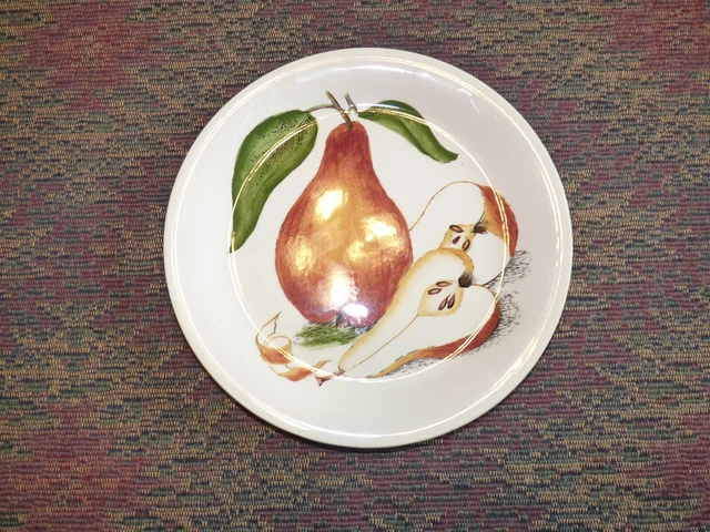 SUNKISSED Royal STAFFORDSHIRE 8 1/2" Plate PEAR Hand PAINTED