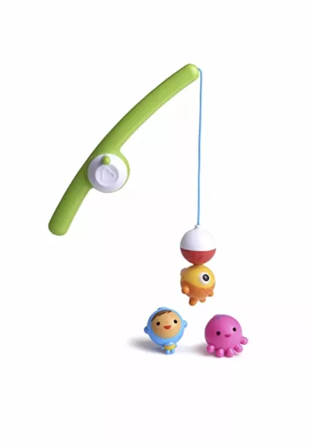 Munchkin Fishin' Magnetic Rod & 3 Under Water Character Bobbers Bath Toy 24M+