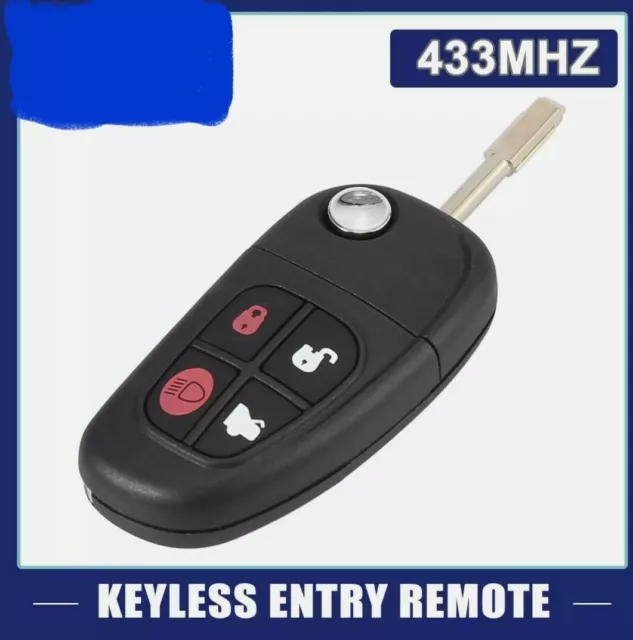 Schlüssellose Entry Fernbedienung Auto Schlüsselanhänger 433MHz für Jaguar X S Typ XJ8 NHVWB1U241