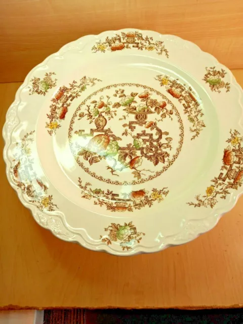 LOVELY ,  Crown Ducal "Formosa"   ENGLISH IRONSTONE Large Plate , 14 inch, ,VGC