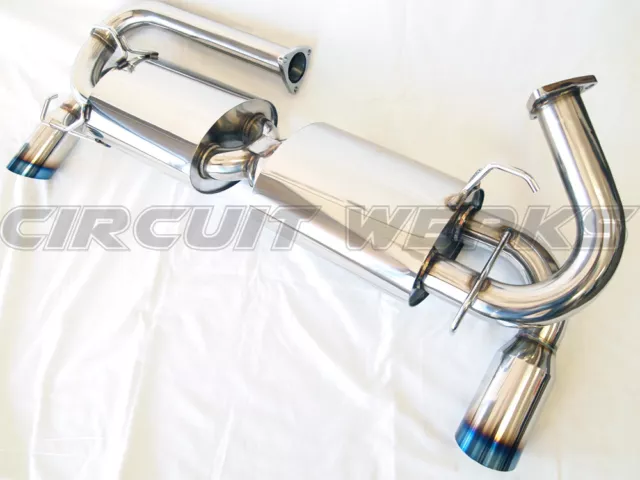 Werks Acura NSX Catback Exhaust System Xpipe Double Pot Burnt Tips