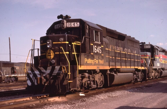 ORIGINAL 1983 RAILROAD SLIDE SCL SEABOARD COAST LINE 1645 Dolton ILLINOIS CSX