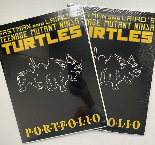 1989 MIRAGE TEENAGE MUTANT NINJA TURTLES PORTFOLIO TMNT ART PRINTS Lot of 2 New