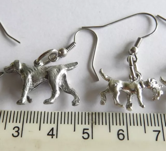 Dog Breeds, dogs, pointer, retriever labrador hunting dog hook earrings