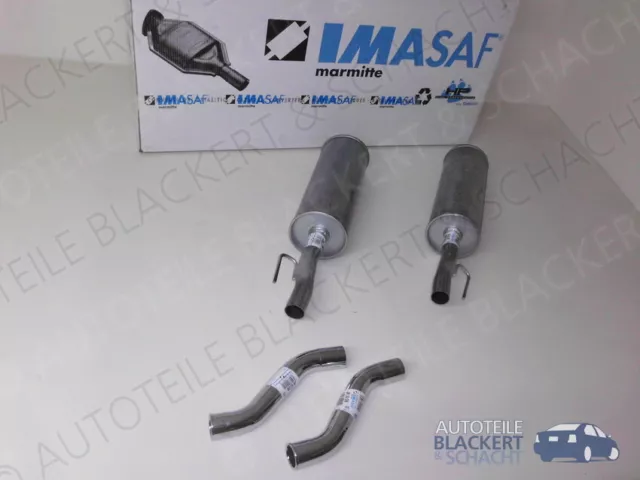 IMASAF Auspuffset Endtöpfe+Blenden für Jaguar XJ6+Daimler Sovereign 2.8 BJ 68-74 2