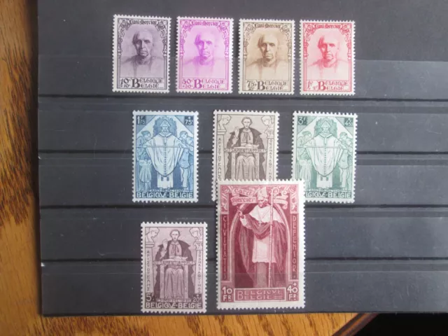 Timbres Belgique Yt 342/350  Neuf *