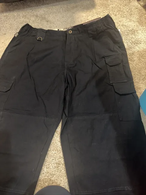 Gravel Gear Men's Black Tactical Cargo Workwear Carpenter Pants Size 40W 30L