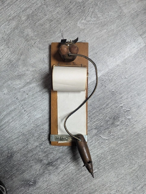 BLOC NOTE ANCIEN en bois 