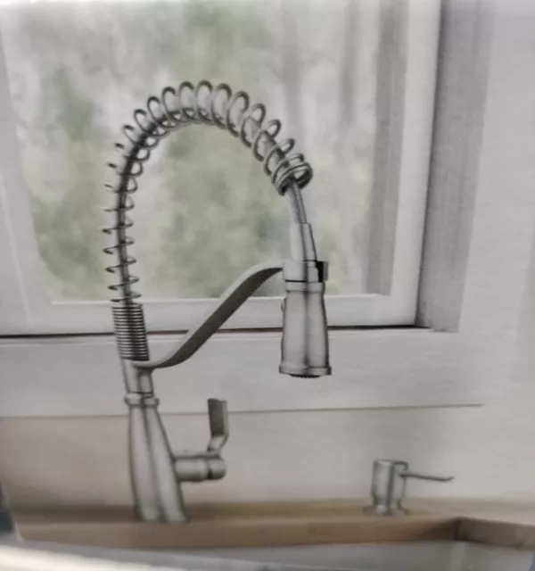 Moen Nolia Spot Resist Stainless One Handle Pulldown Kitchen Faucet #87886SRS