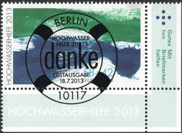 GERMANY STAMP cv£2.75 2002 Flood Relief UNH XF