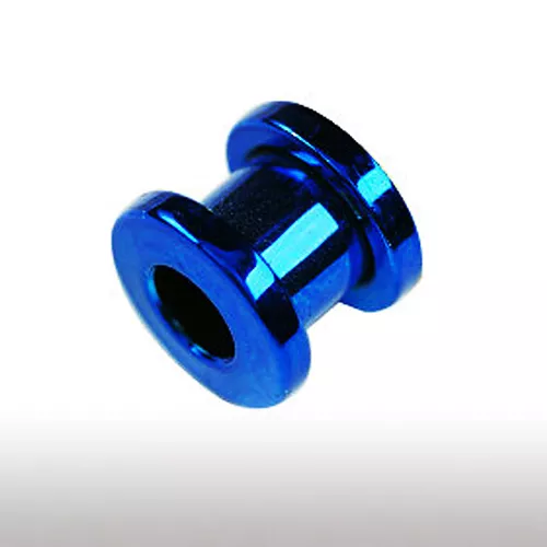 Piercing orecchino tunnel in carne blu acciaio 2-30 mm con rivestimento in titanio blu TOP!!