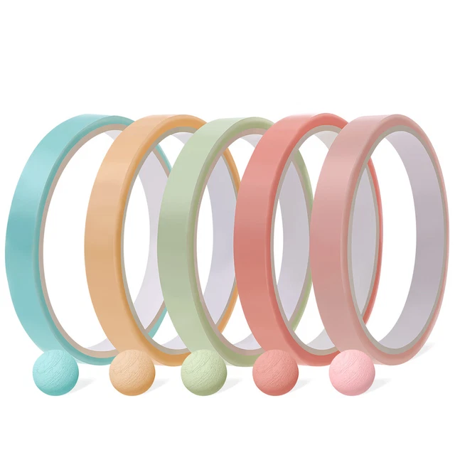 5 rollos bola pegajosa cinta de color bolas pegajosas que pegan al techo