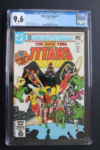 NEW TEEN TITANS #1 1st Solo Title GEORGE PEREZ 1980 DC HBO TV Series CGC NM+ 9.6