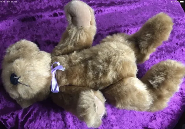 Vintage Teddy Bear 5 Way Jointed Moving Arms Legs Head Brown 41cm VGC