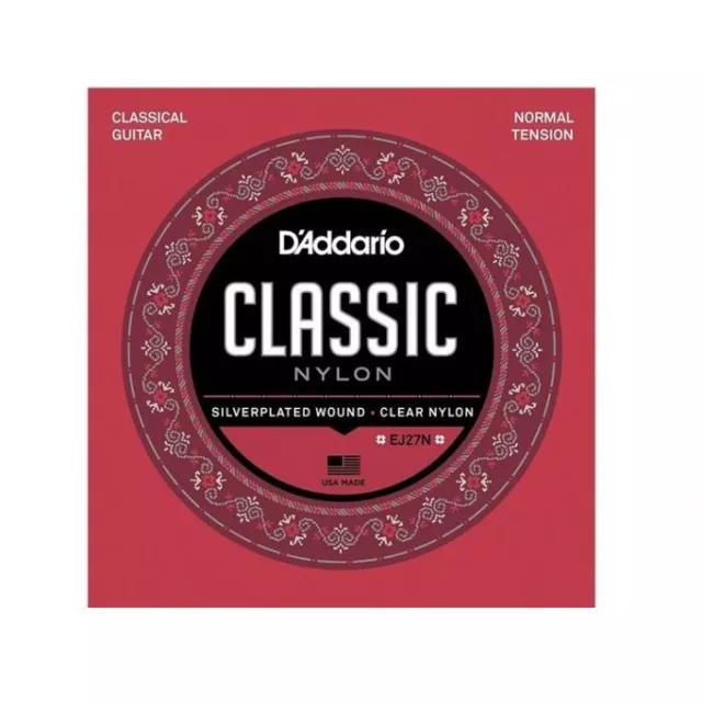 Genuine USA D'ADDARIO EJ27N CLASSICAL NYLON GUITAR STRINGS - Alan Tang Music