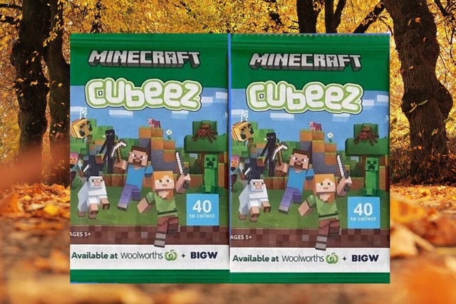 MINECRAFT CUBEEZ PACKS x 2 - Woolworths 2025 – sealed / unopened – free ...