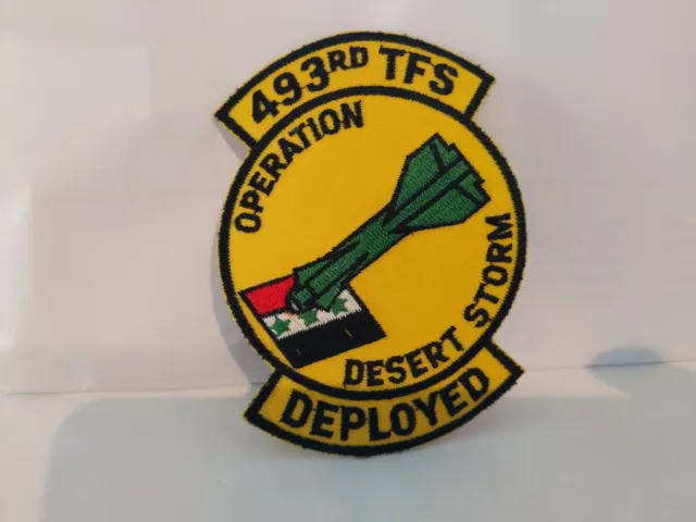 USAF 493RD TACTICAL FIGHTER SQUADRON F-111 DESERT 4 x 3 inches