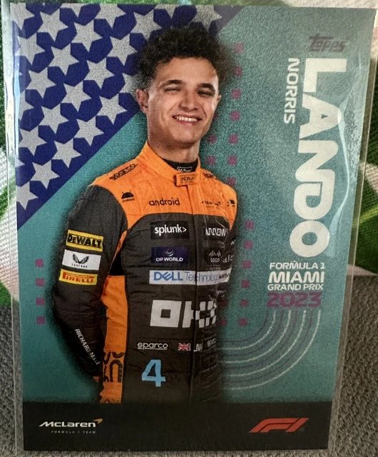 EXCLUSIVE FORMULA 1 Miami Grand Prix 2023 Card 6 Lando Norris Topps