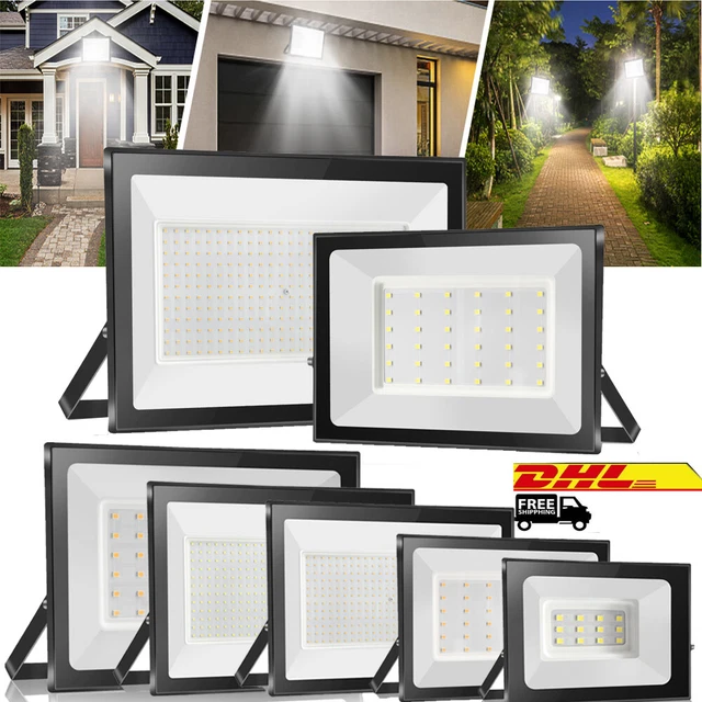 10W-300W LED Fluter Strahler Scheinwerfer Außen Garten Leuchte Baustrahler IP65