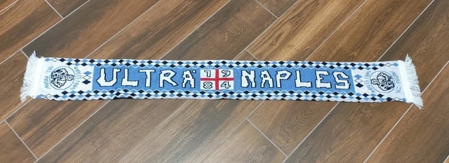Écharpe Ultras Napoli CUCB Originale - Groupe 1990 - Très Rare - Italie