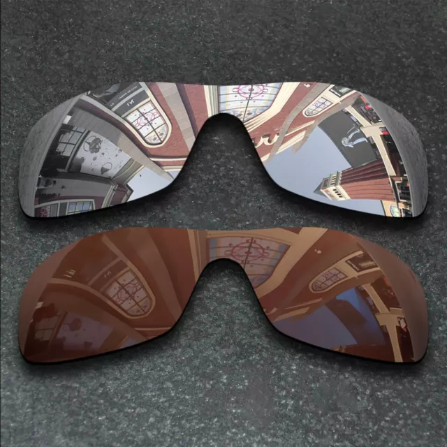 US Silver&Brown Polarized Replacement Lenses For-Oakley Antix Anti-Scratch