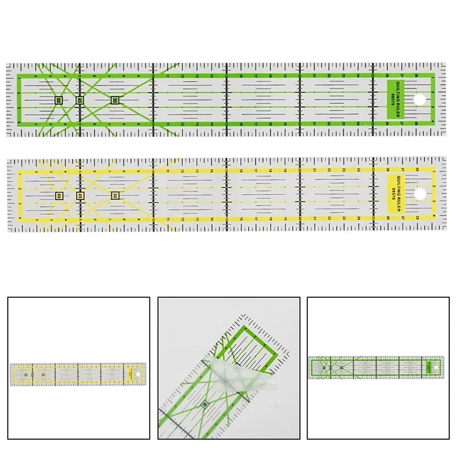 Tragbares Nähvorlagenlineal für Patchwork Handwerk und Zum Selbermachen Nähprojekte