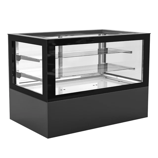 Kuchentheke / Kühlvitrine - 2,01m - +2 ~ +10 °C - 2 Ablagen | GGM Gastro