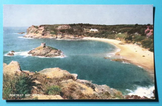 postcard portelet bay jersey