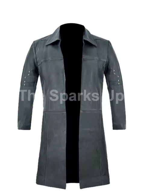 Men's Classic The Dark Tower Roland Idris Elba Cosplay Formal Wear Leather Coat