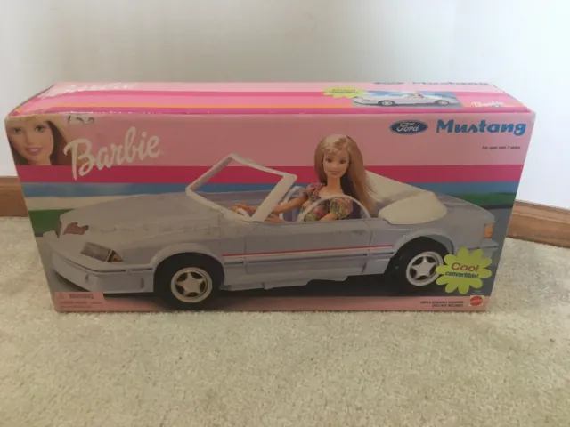 Barbie Ford Mustang Car 19" Mattel 2002 NEW