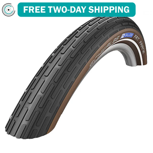 Schwalbe Fat Frank 700 x 50 Clincher Wire TPI 65 Black/Cfe/ Reflective Cruiser
