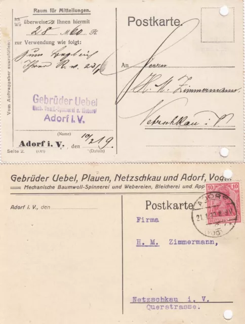 BERLIN-SCHÖNEBERG, Postkarte 1930, Chemische Fabrik Hydra-Mors