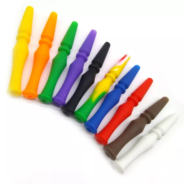 10 X Disposable Shisha Nargila Silicone Colorful Mouth Tips For Hookah Hose New