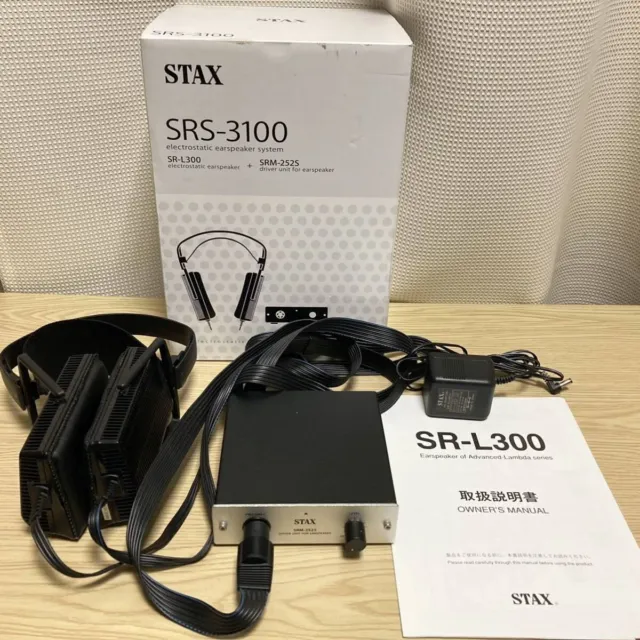 STAX SRS-3100 Condenser Ear Speaker System SR-L300 SRM-252S  Driver Unit AC100V