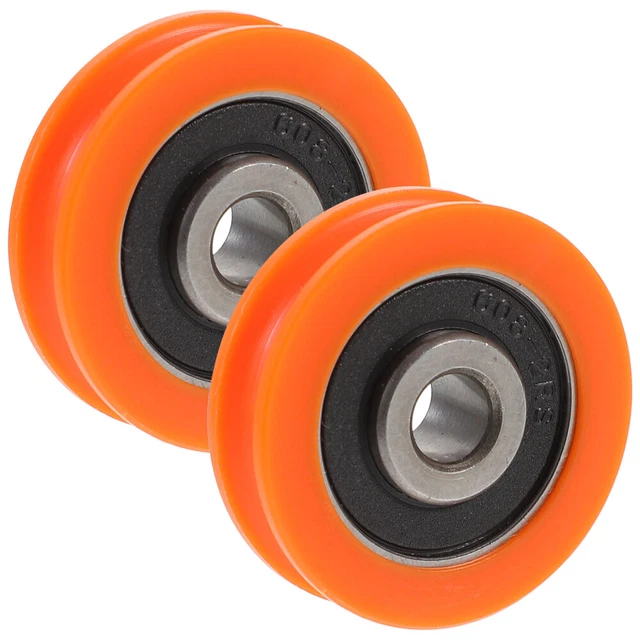2 Pcs Steel Ball Bearing Glass Door Roller Industrial Bearings