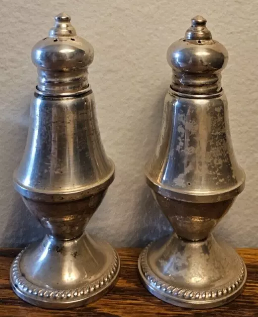 Vintage Duchin Creation Weighted Sterling Silver Salt And Pepper Shakers