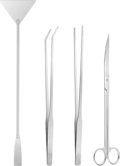 Aquascape Tools Aquarium Kit - 4PCS Terrarium Supplies Include Long Tweezers for