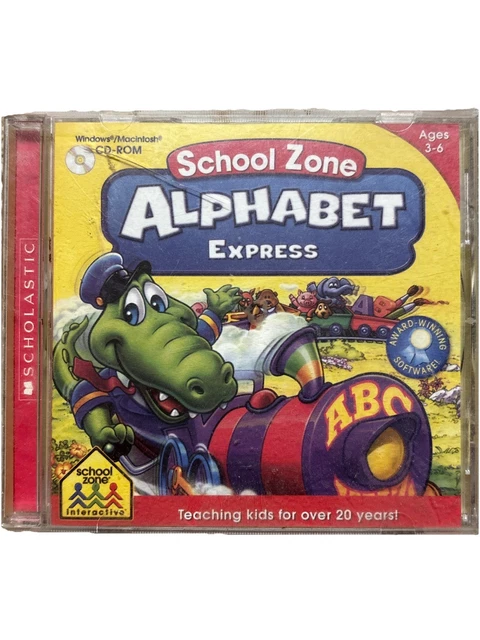 SCHOOL ZONE ALPHABET Express Preschool CD over 140