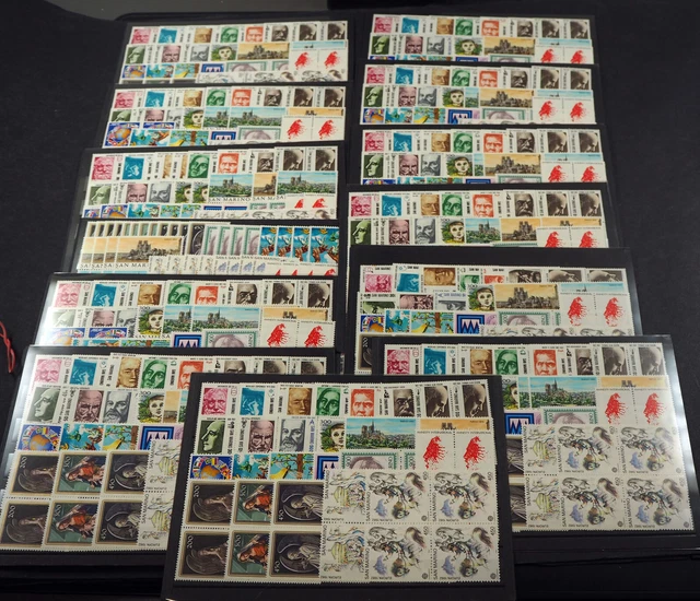 1982 San Marino; 52 komplette Jahrgänge, MiNr. 1247-1270, **/MNH, ME 988,-