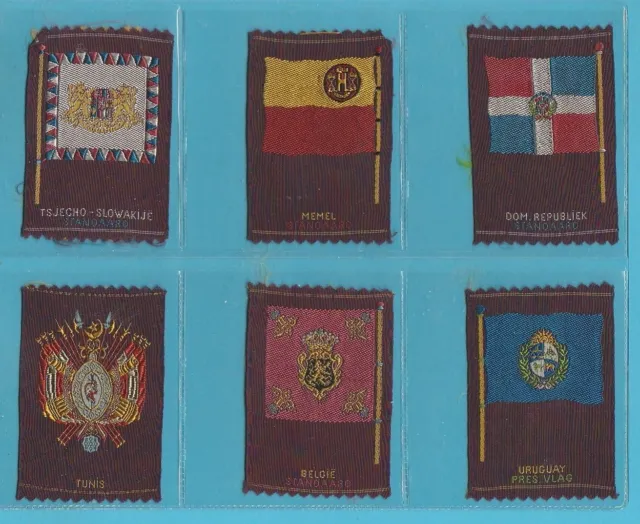 Silks  -  Turkish  Macedonian Tobacco  -  6  Rare  Silk  Cards   ( Cc )  -  1930