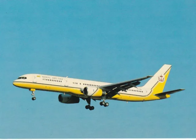 Carte Postale Avion - Royal Brunei - Boeing 757 ( V8-Hbi )