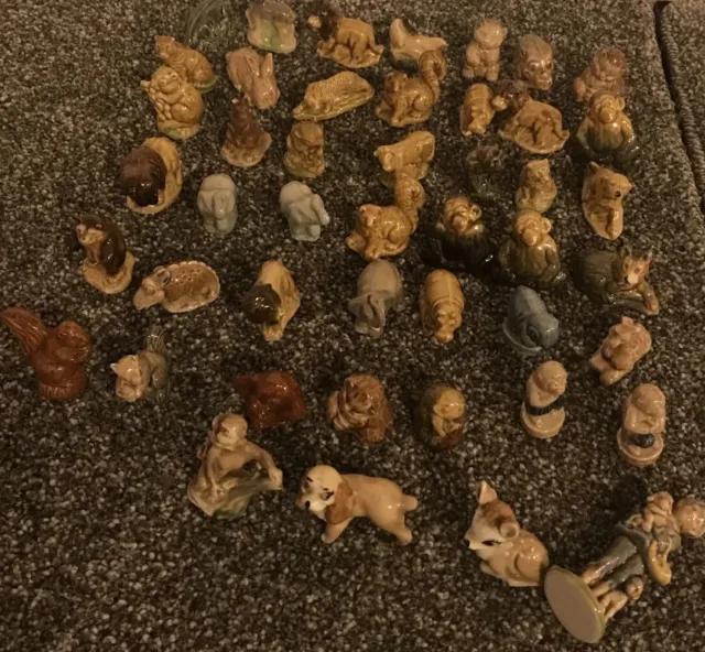 Wade England Whimsies Whimsie Job Lot Bundle 46x Porcelain Figurines Miniatures