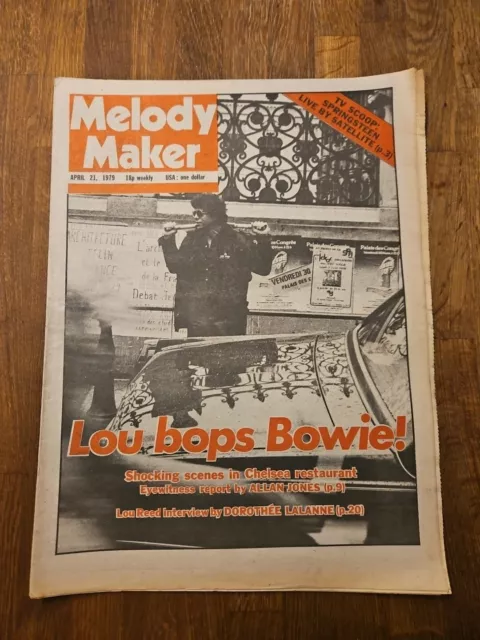 Melody Maker April 21st 1979, Lou Reed Cover The Who