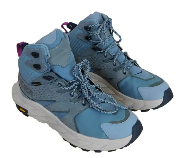 HOKA ONE ONE Anacapa Mid GTX Hiking Shoes Women's Size 9B Blue Gore-Tex ...